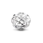 Roxane Creation Pierre Melano Twisted Bold Facet Stone Argent crystal