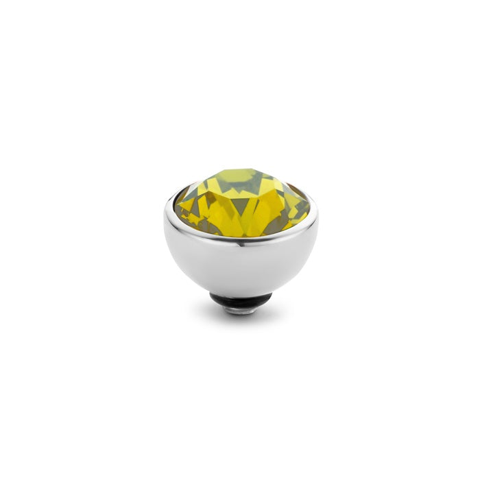 Roxane création Melano pierre twisted basic cz 06mm 08mm transparant yellow argent